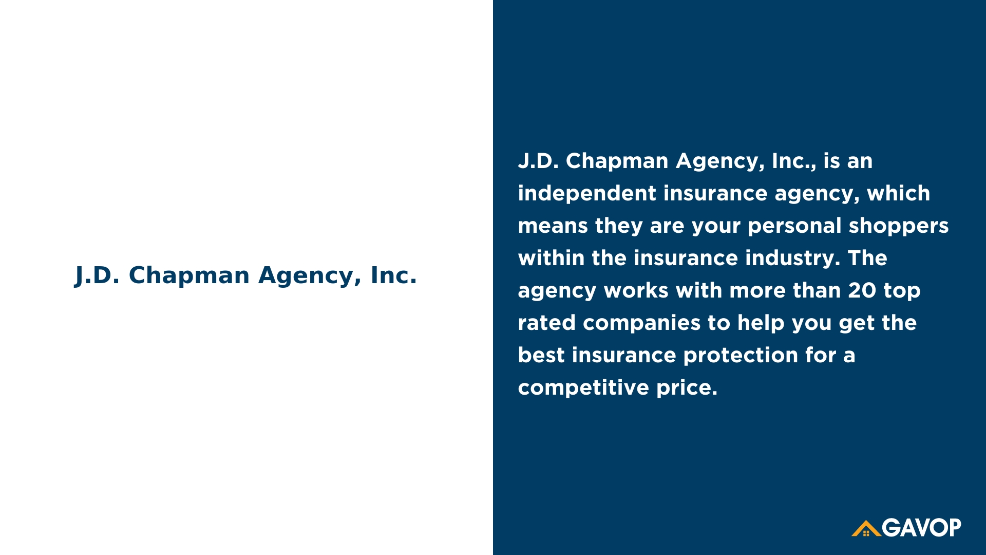 J D Chapman Agency Inc